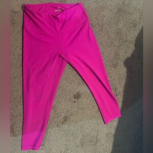 Magenta workout leggings